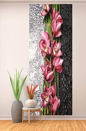 Орхидея на стекле