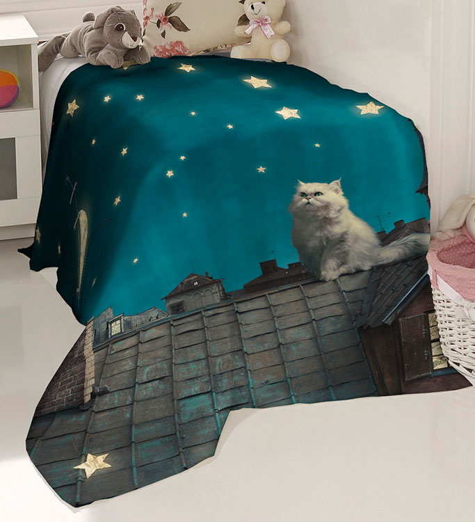 кот на крыше