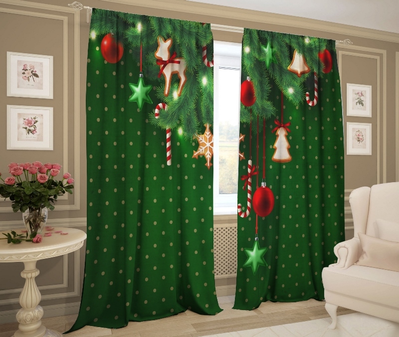 новогодний уют зеленый
