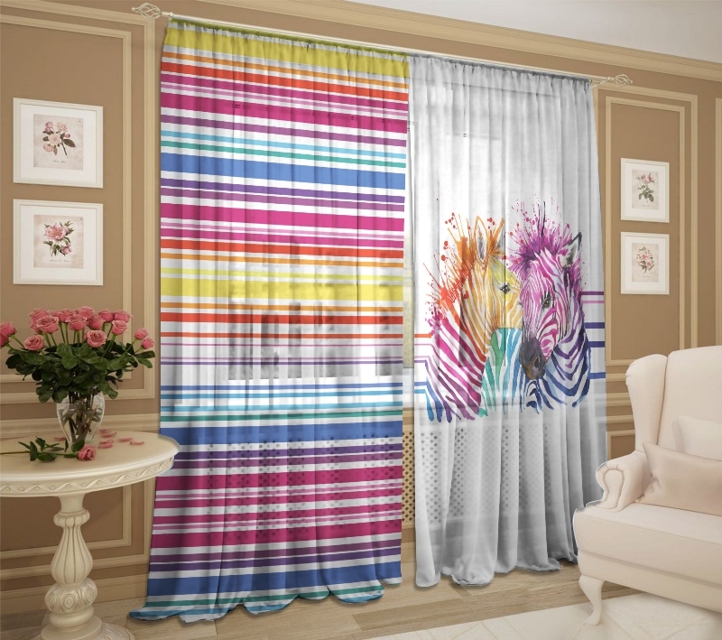 разноцветные зебры