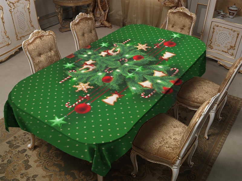 новогодний уют зеленый