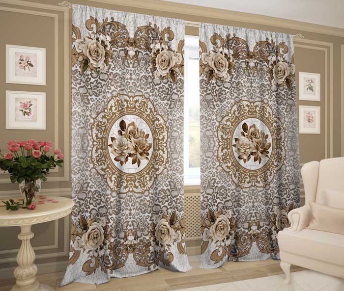 кружевной винтаж бежевый