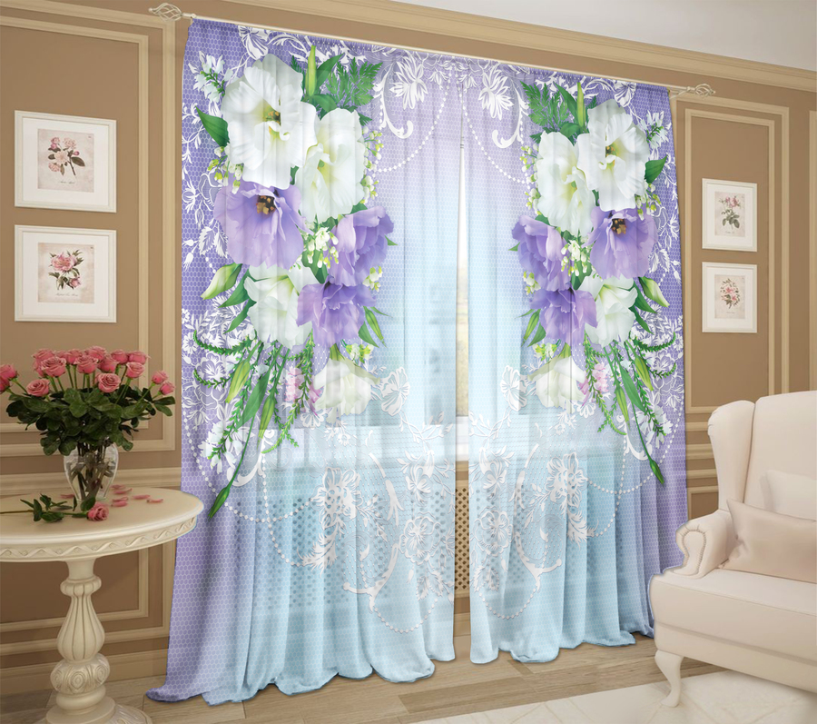 Цветочное очарование, голубой цветочное очарование, голубой